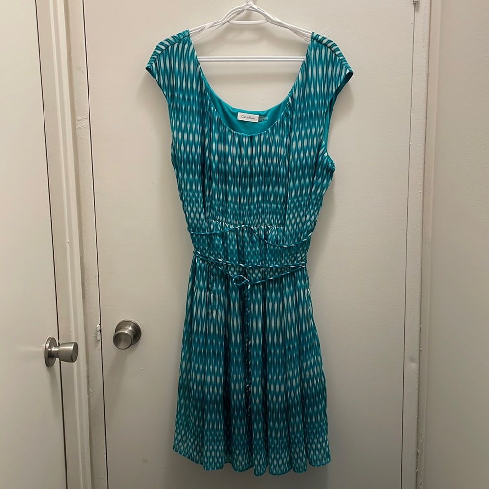 Calvin Klein NWOT Sz 22 Green Dress